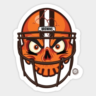 Cleveland Browns SkullyDawg Helmet Sticker